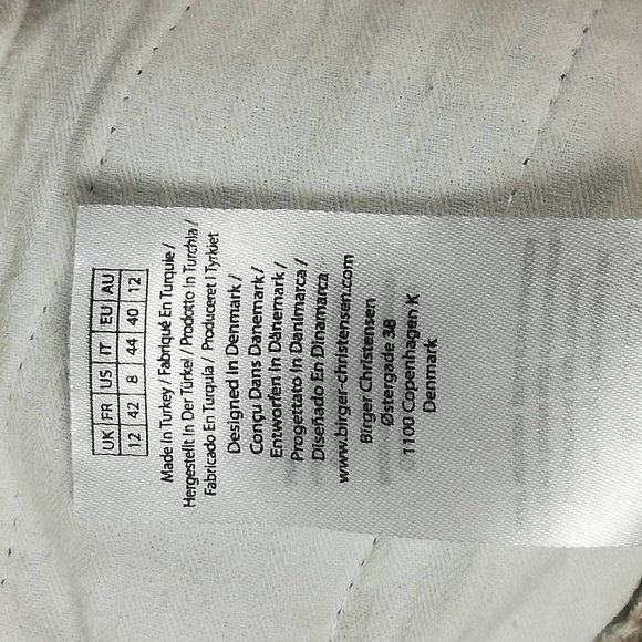 Remain Birger Christensen Womens Meg Tapered Leg Pants Brown Glen Check 8 New - Picture 10 of 11